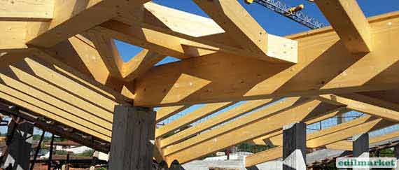 Produzione di tetti in legno Edilmarket Bigmat Massa Carrara
